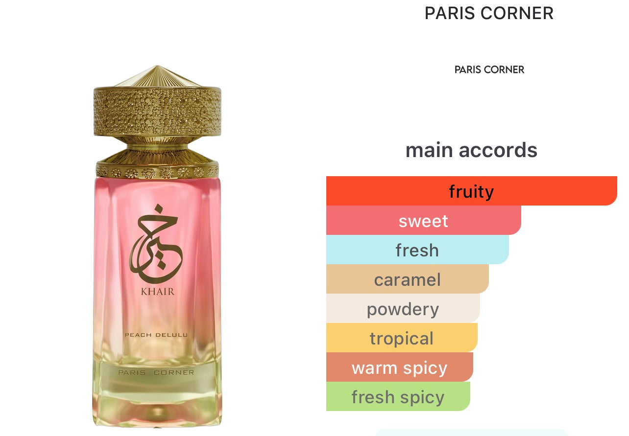 Paris Corner Khair Peach Delulu edp