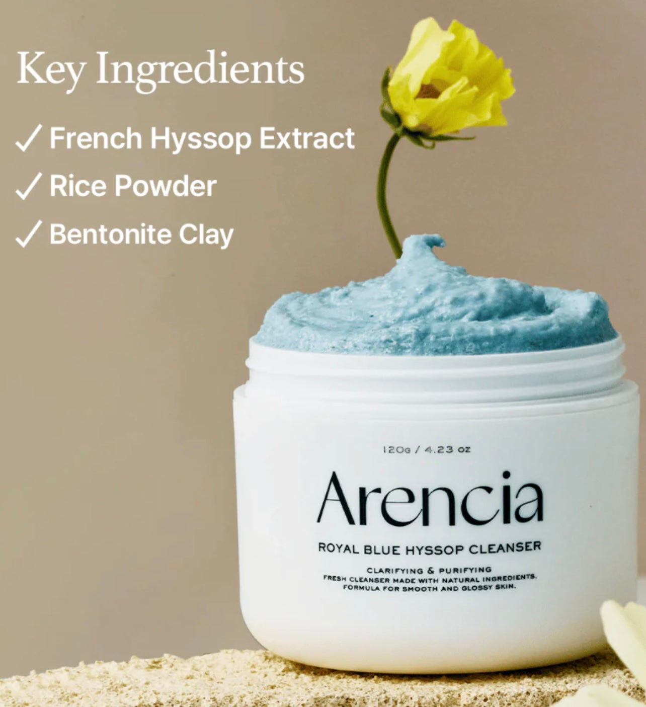 منظف أرز موتشي برائحة الزوفا الزرقاء المنعشة