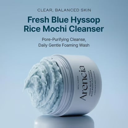 Fresh Blue Hyssop Rice Mochi Cleanser